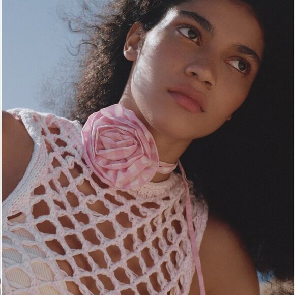 MANGO Printed flower choker NEW WITH TAG! - Picture 3 of 3